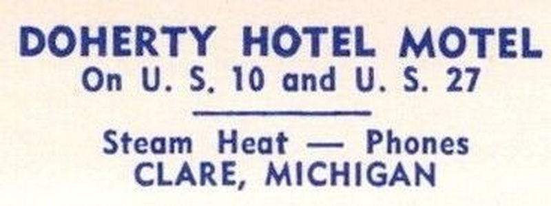 Doherty Hotel Motel (Doherty Motel Hotel, Doherty Motor Hotel) - Vintage Postcard (newer photo)